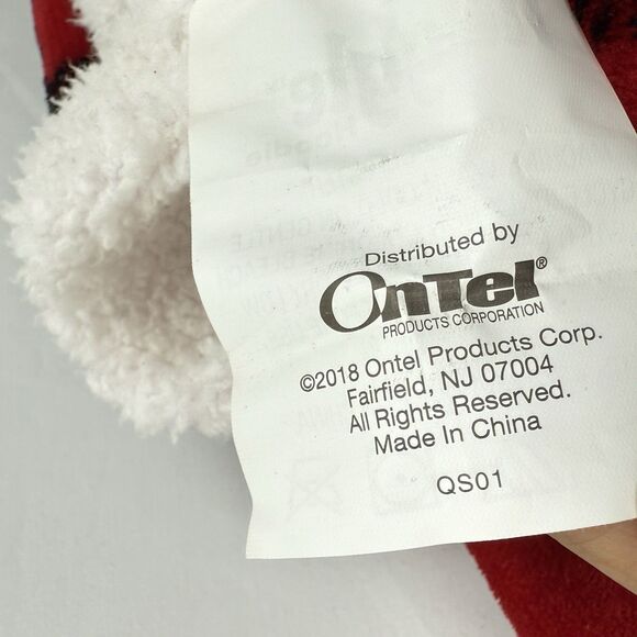 Huggle Hoodie Fleece Sherpa Wearable Blanket Buffalo Plaid One Size Fits All - Picture 9 of 14